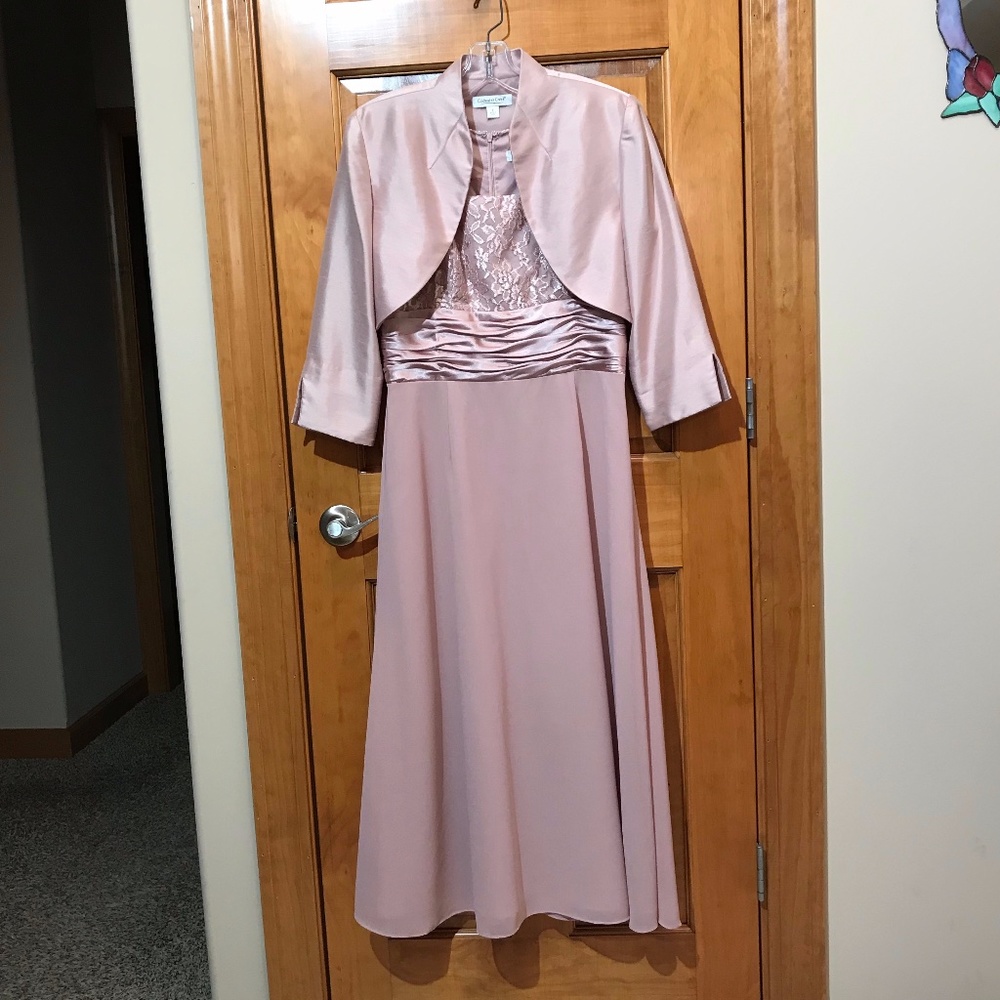 Coldwater Creek Dusty Pink Dress & Bolero Jacket